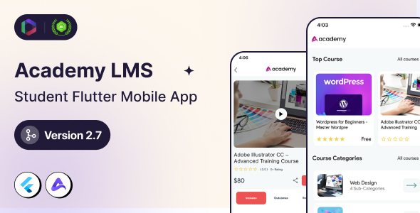 We install, brand and customize Academy Lms Student Flutter Mobile App in 48 hours.
