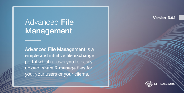 We install, brand and customize Advanced File Management in 48 hours.