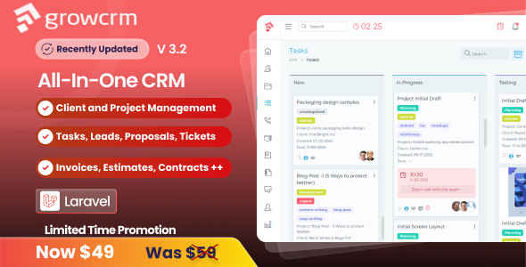 We install, brand and customize Grow CRM in 48 hours.