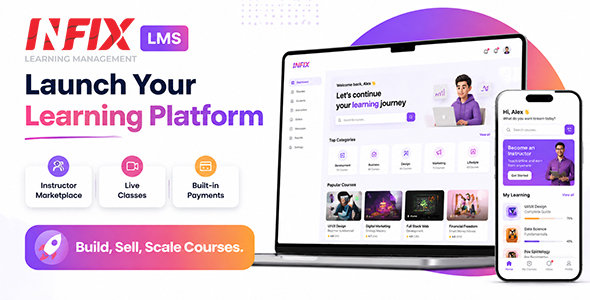 We install, brand and customize Infix LMS in 48 hours.