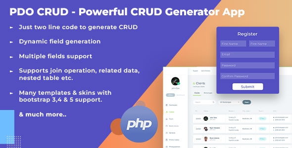 We install, brand and customize PDO Crud in 48 hours.