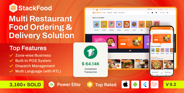 We install, brand and customize StackFood Multi Restaurant in 48 hours.
