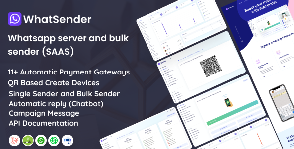We install, brand and customize WhatSender in 48 hours.