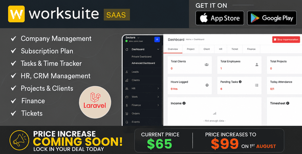 We install, brand and customize Worksuite SaaS in 48 hours.